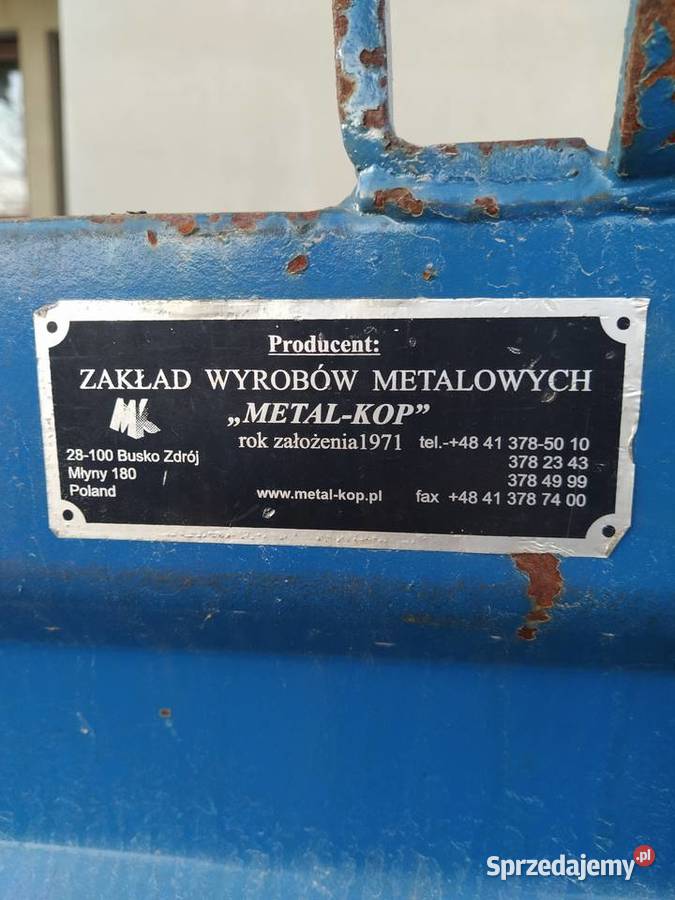 Kontener do widlaka wózka Sandomierz