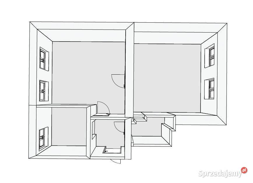 Mieszkanie dwupokojowe na parterze w kamienicy z Szczecinek