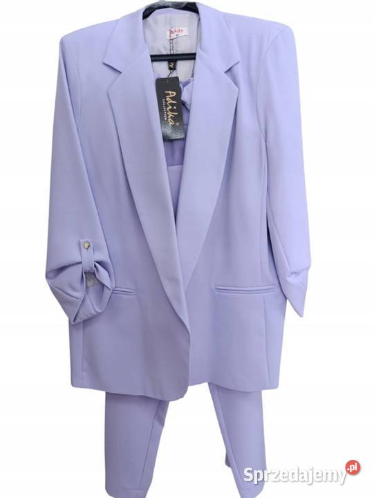Ekskluzywny garnitur damski ADIKA TANGO fiolet fioletowy łódzkie