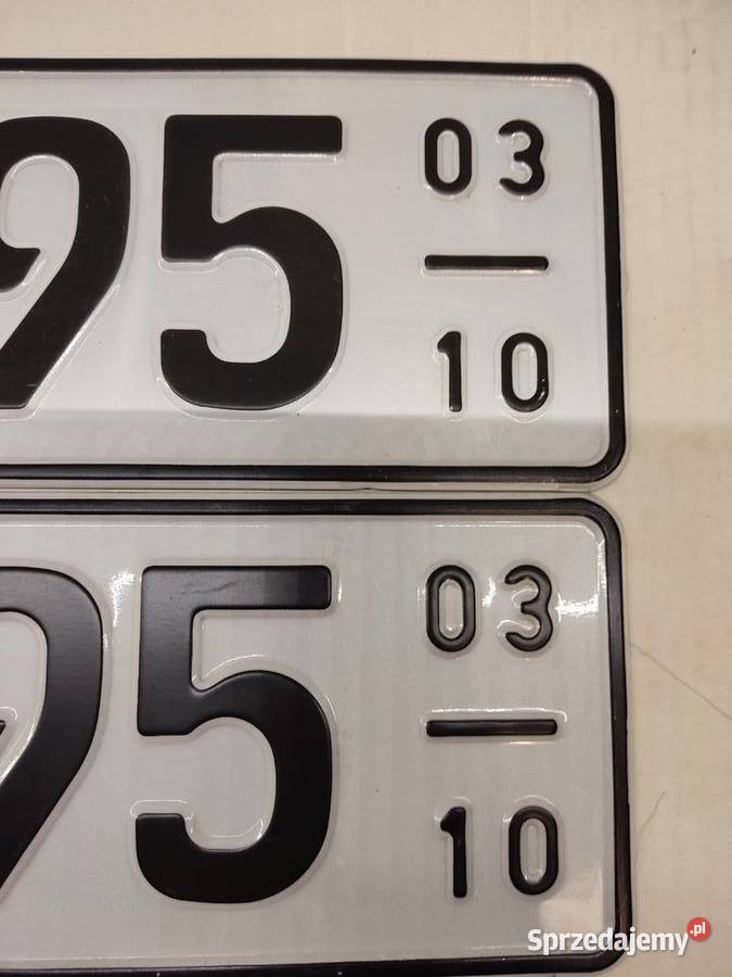 Tablica rejestracyjna Niemcy 2 sztuki ADE295 Pozostałe Głuchołazy