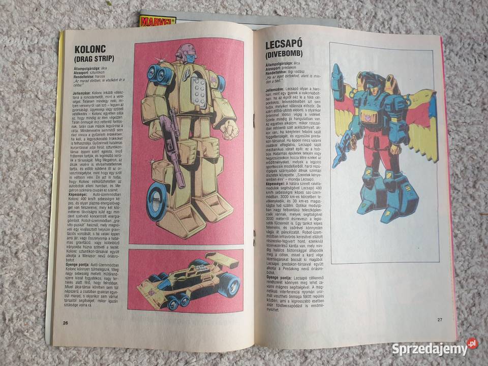 Trans Formers 2 komiksy w języku węgierskim Gdynia