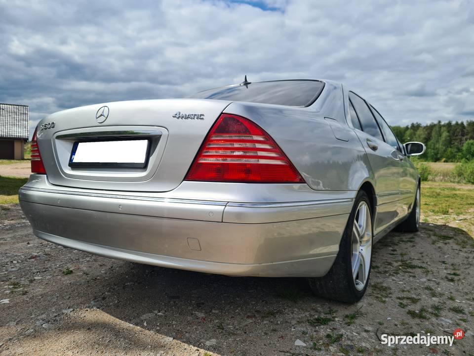 Mercedes S500 V8 4matic LONG LPG Salon Polska napęd 4x4 Olsztyn sprzedam
