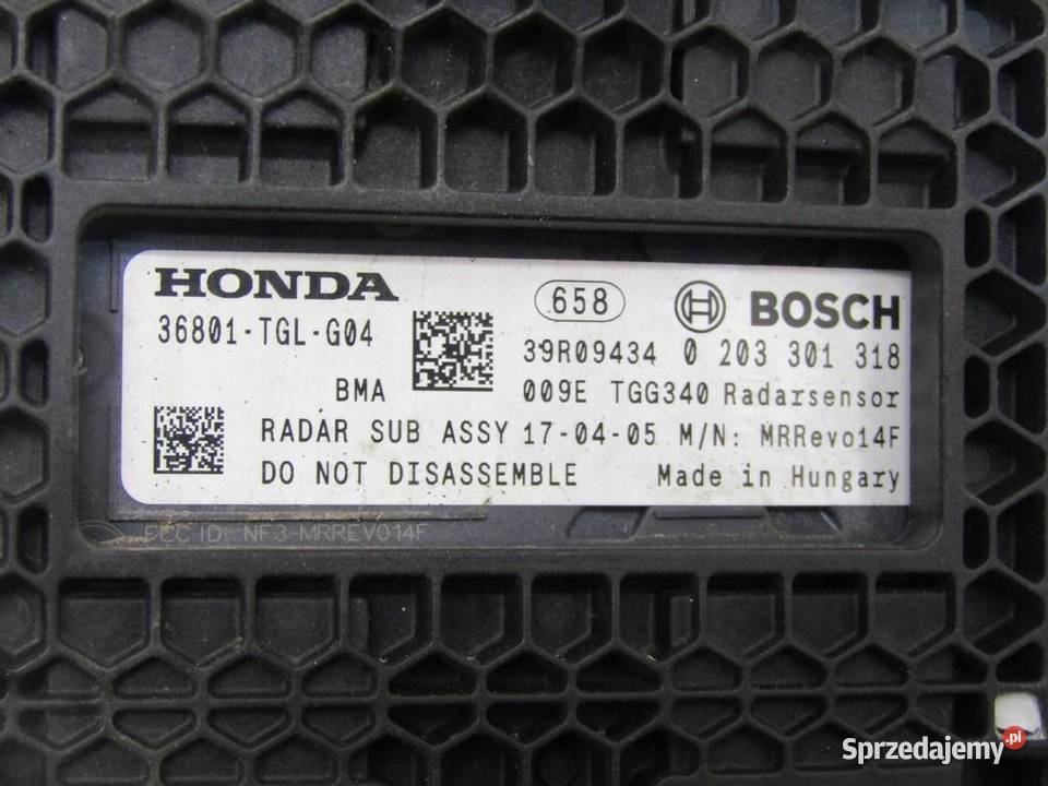 STEROWNIK MODUŁ RADAR DISTRONIC HONDA CIVIC X