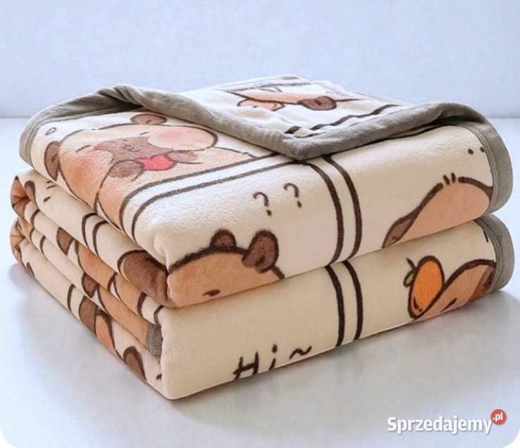 Piękny Koc Pled Kapibara Koce i narzuty Częstochowa