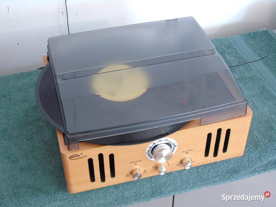 Gramofon stereo z radiem głośniki sprawny Gramofony Jasło