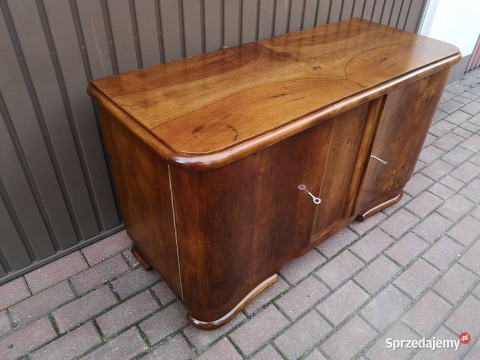 Komoda Szafka RTV ARTDECO Orzech Niska Stara Swarzędz