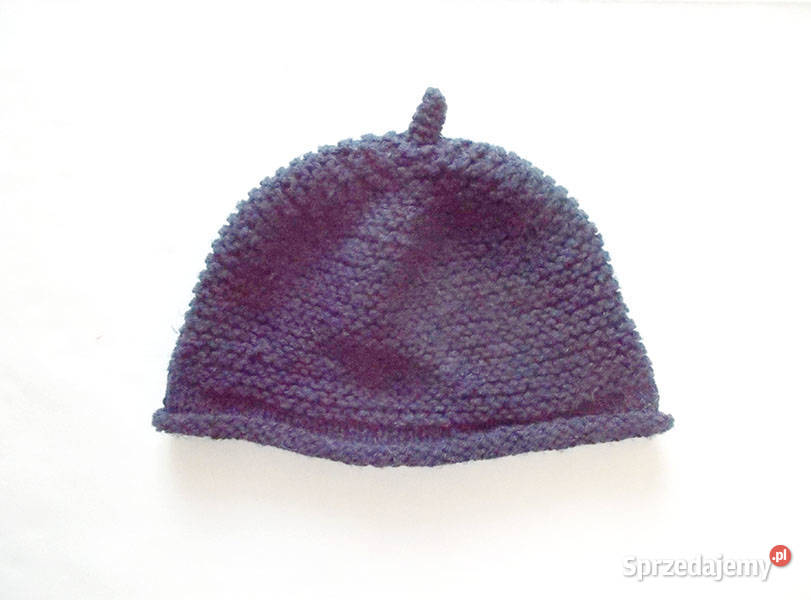 granatowa czapka damska garantowy beret ciemna