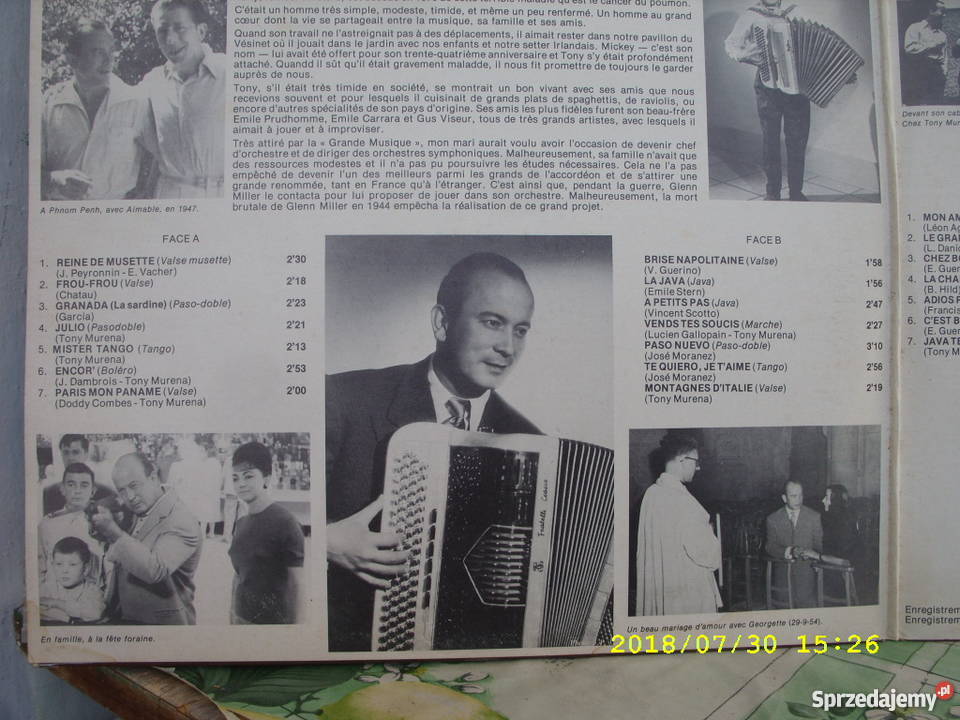 Dance Lp TONY MURENALES VIRTUOSES ACCORDEON2LP dolnośląskie Wołów sprzedam