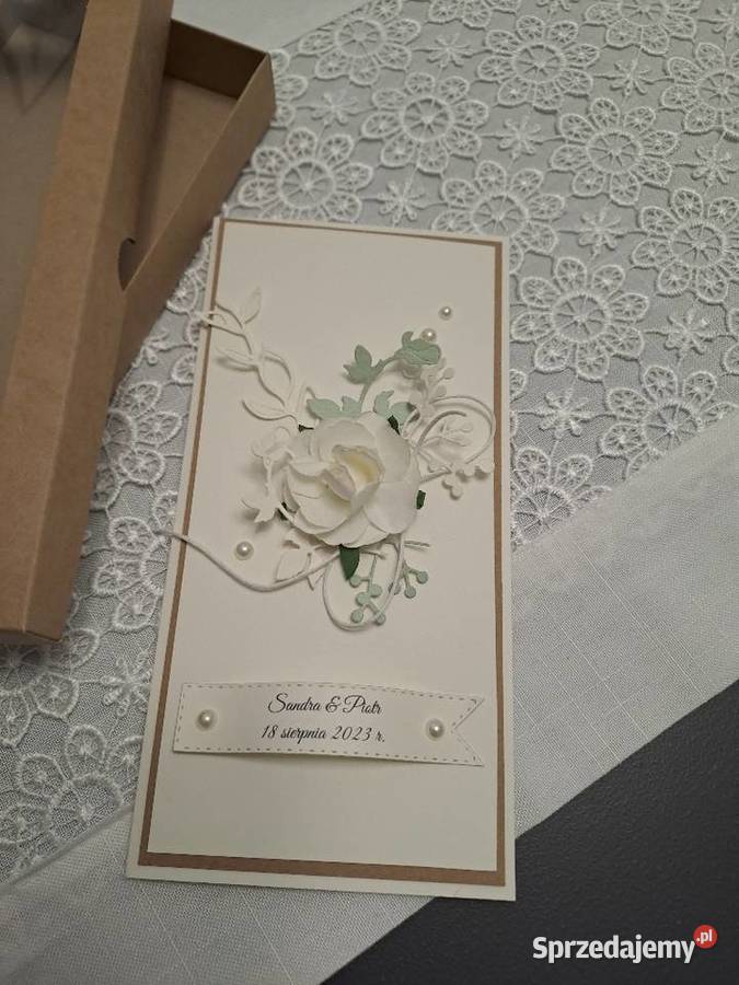 Kartka w pudelku z okazji ślubu śląskie sprzedam
