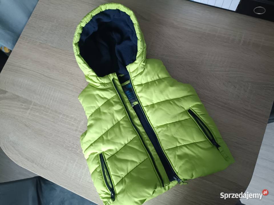 Ciepły bezrękawnik z kapturem MS 83 chłopiec Kwidzyn