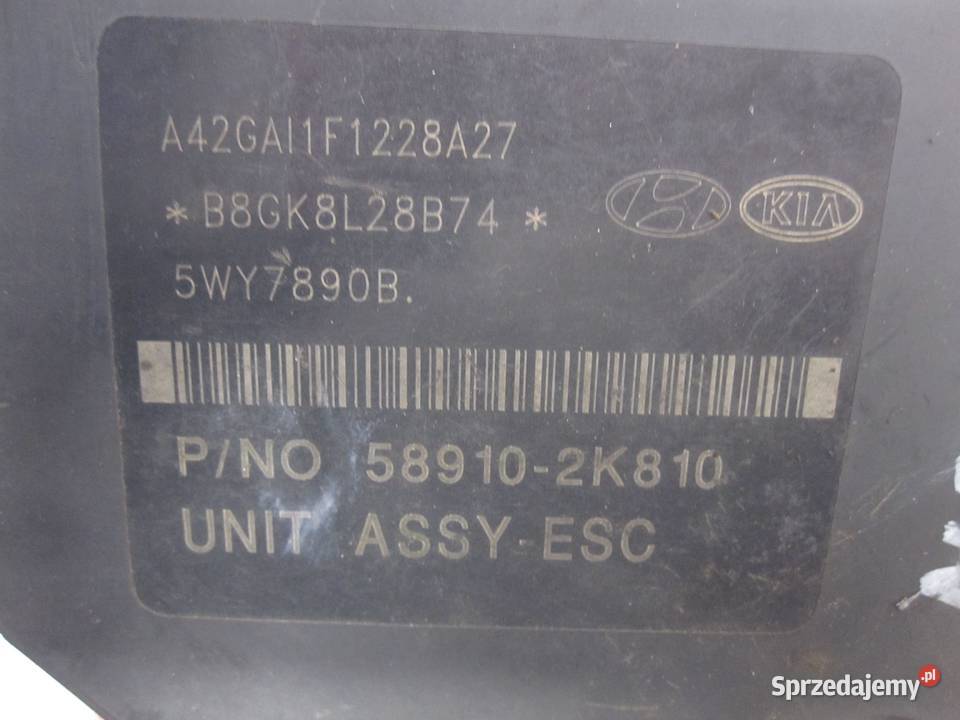 KIA SOUL 16 09r pompa ABS 589102K810 Kielce