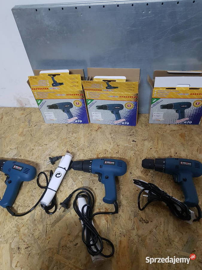 WKRĘTARKA WIERTARKA Sieciowa 230V 670 WATT erman Elektryczne