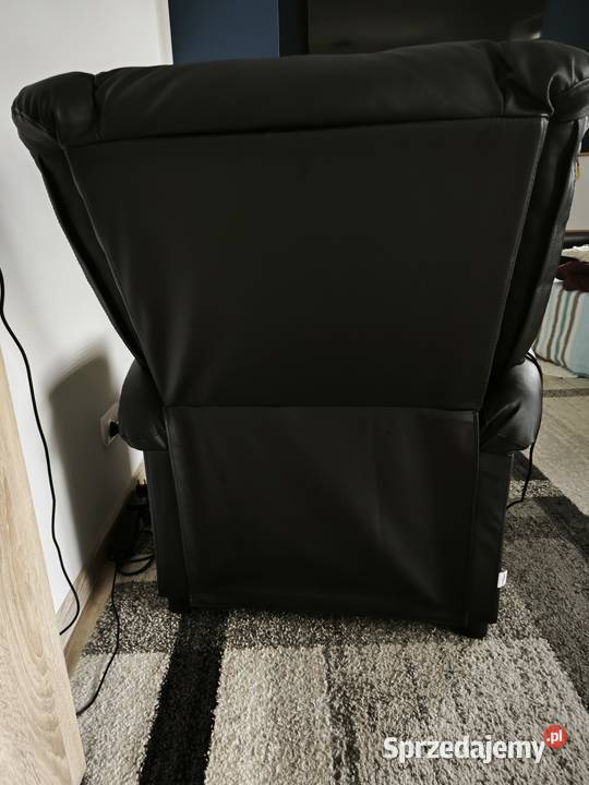 Fotele ecoskora rozkładane z masażem 77cm Kamień Pomorski