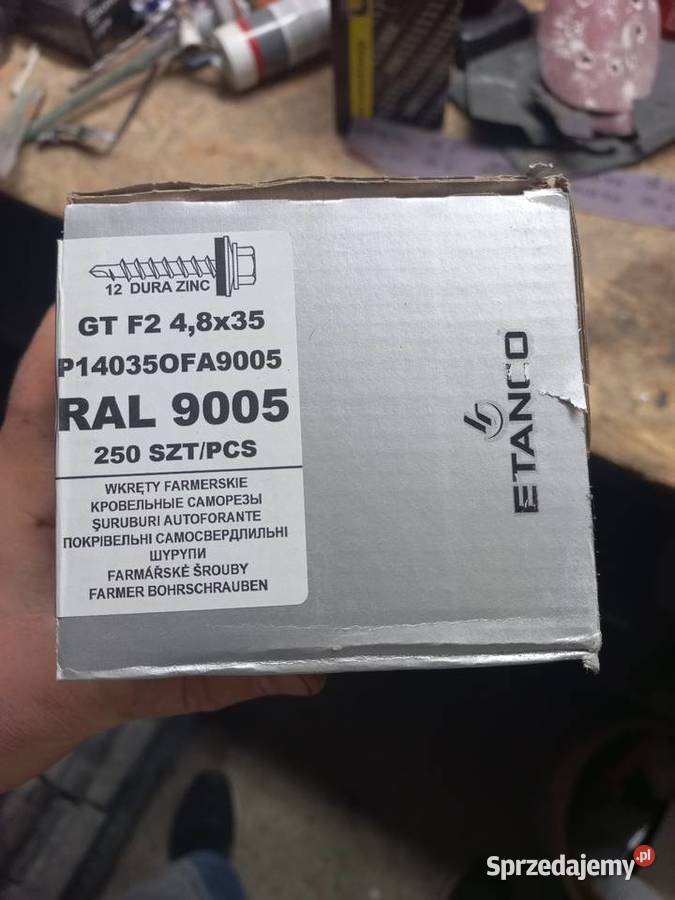 WKRĘTY FARMERSKIE ETANCO 48X35mm RAL 9005
