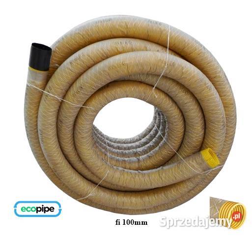 Rura drenarska PVC fi 100 z otworami w otulinie Częstochowa sprzedam