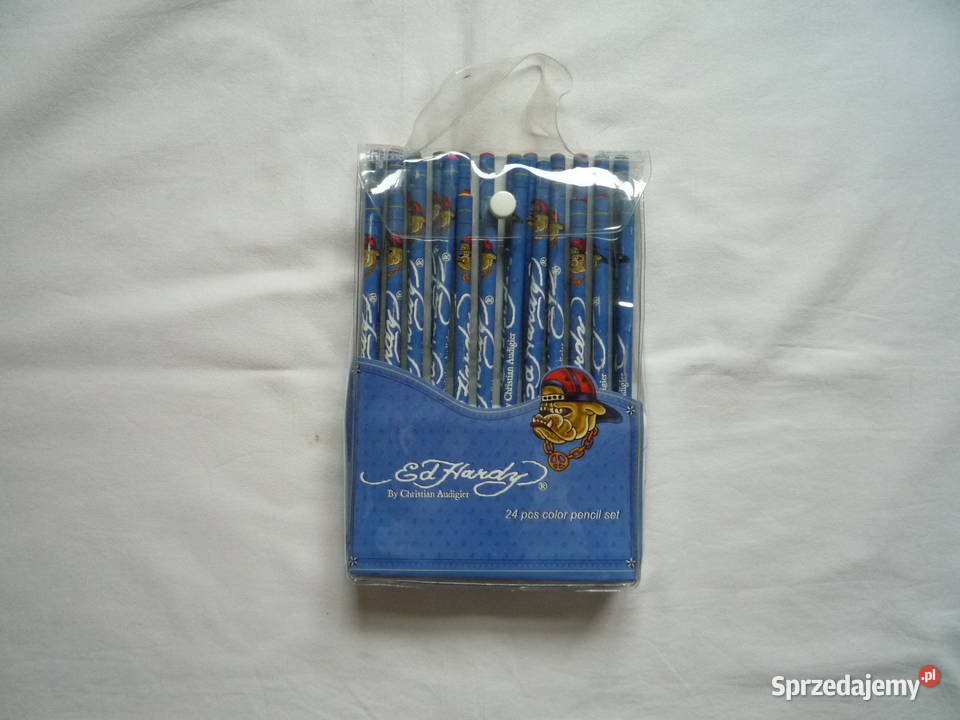 Kredki ołówkowe 24 kolory Ed Hardy Sygnowane Szczecin