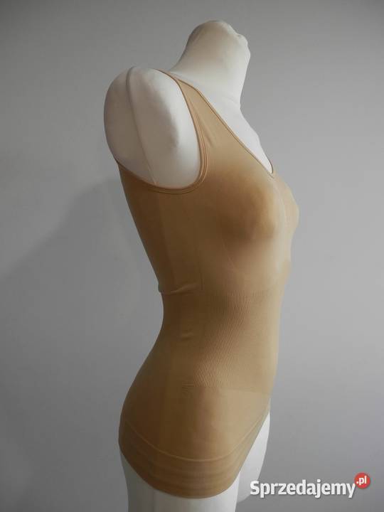 Koszulka Bieliźniana Modelująca Talię Bezszwowa Łomża