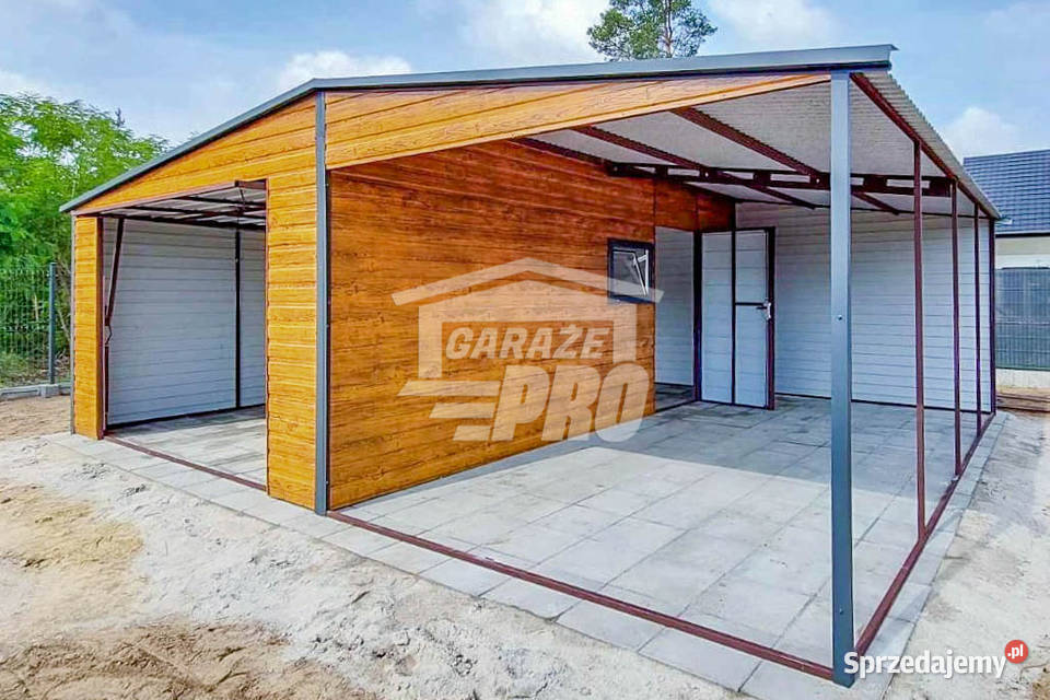 Garaż Blaszany 4x6m Wiata 4x6m Brama Uchylna Zgorzelec