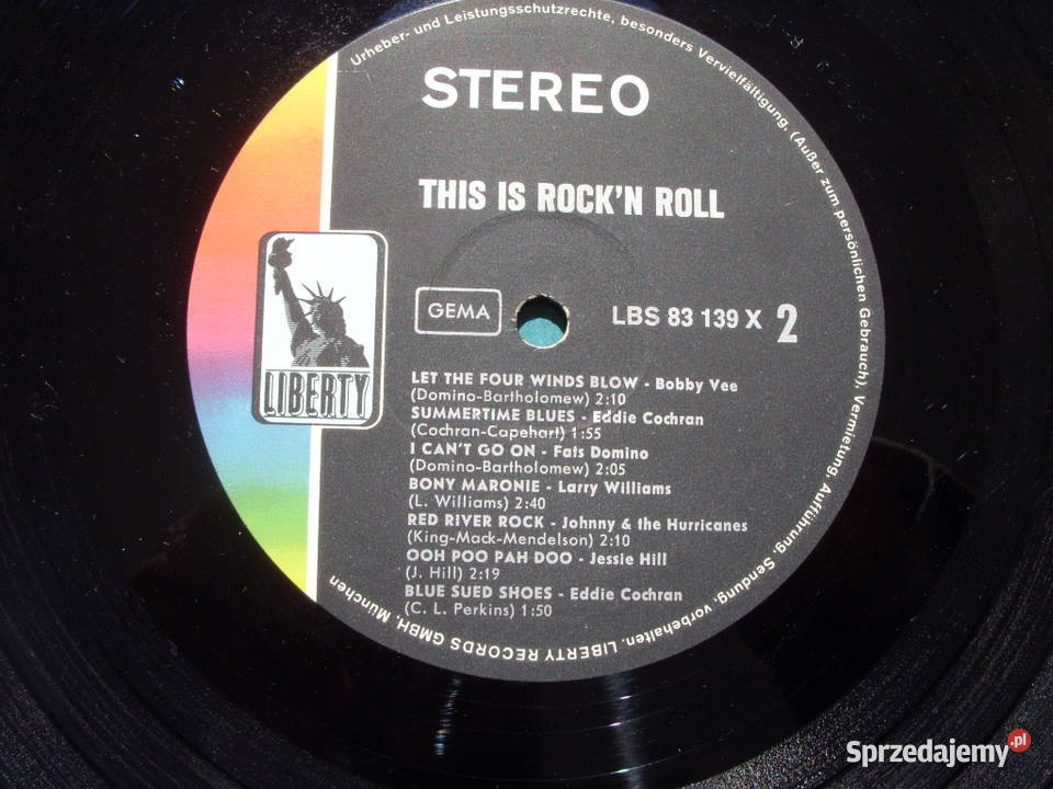 Winyl LP THIS IS ROCK N ROLL LIBERTY 1983 1 płyta Wołów