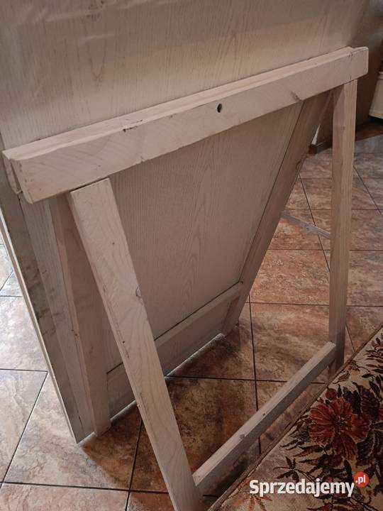 Duża biała drewniana rama do lustra stojącego Ramki i ramy Lipno sprzedam