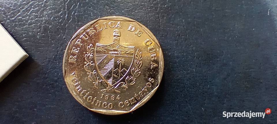 Stare monety 25 centavo 1994 Kuba podkarpackie Lesko