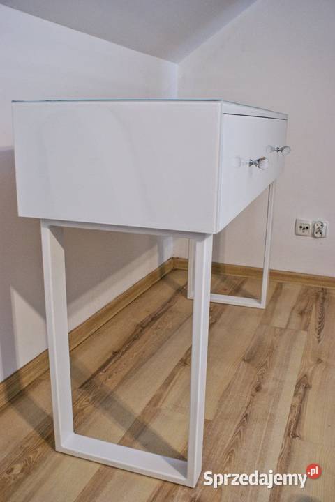 Toaletka lustrzana biala lacobel Kępno sprzedam