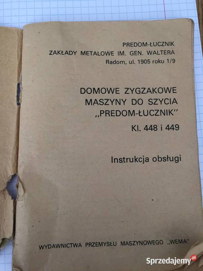 Sprzedam maszynę do szycia Predom Łucznik