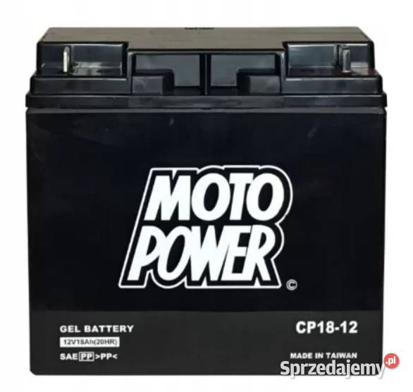Akumulator motocyklowy MotoPower CP1812 12V 18Ah kujawsko-pomorskie Grudziądz sprzedam