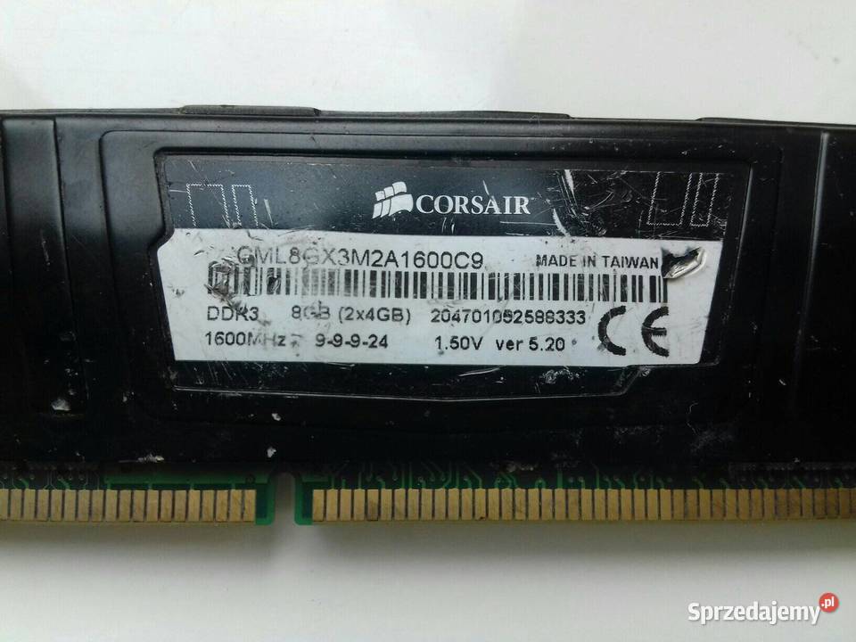Corsair VENGEANCE LP DDR3 4GB 1333MHz XMP 15V Pamięci Bydgoszcz