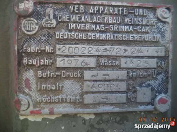 Cysterna beczka zbiornik 5000 litrów aluminiowa Nowa Wieś Wielka