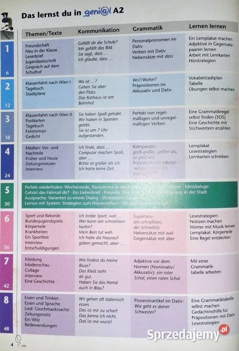 Genial A2 Podręcznik Język niemiecki młodzierzy lubelskie