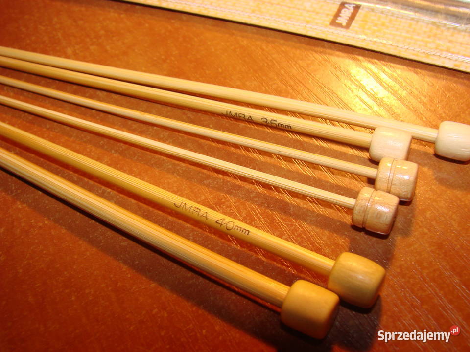 JMRA bambusowe druty 6 Pruszcz Gdański sprzedam
