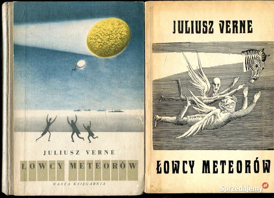 Łowcy meteorów Juliusz Verne 2 wydania Szczecin