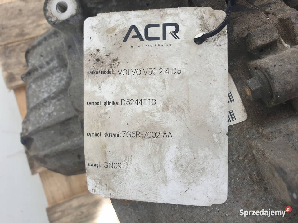 Volvo S40 V50 24 D5 SKRZYNIA BIEGÓW manualna