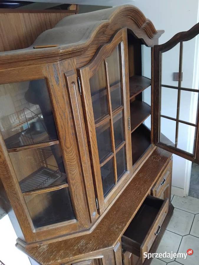 Szafka z witryną Dąb Stan Skierniewice