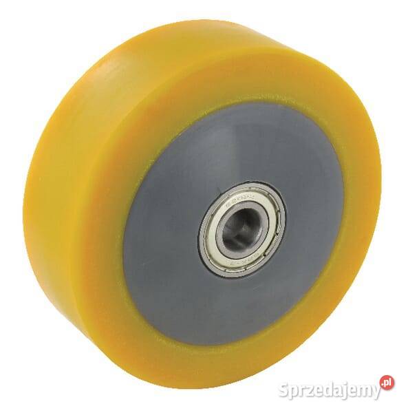 Koło metalowo gumowe z tulejką 125 mm WH849125
