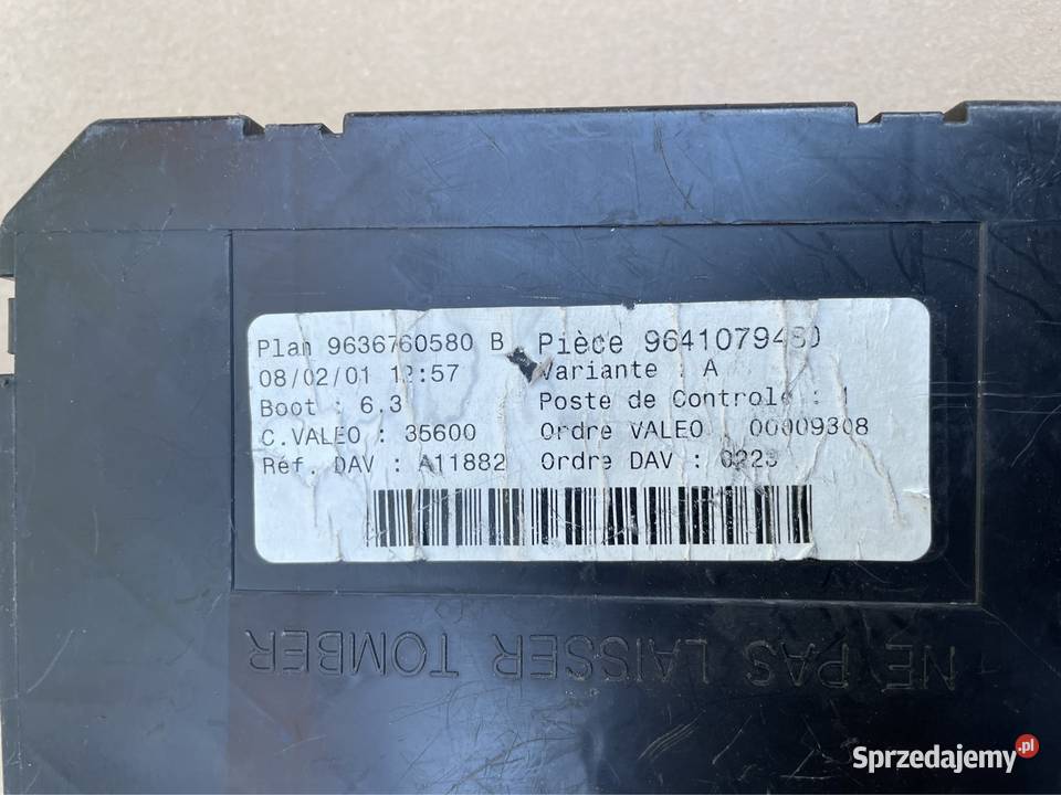 9641079480 moduł skrzynka bsi Peugeot 307 zachodniopomorskie