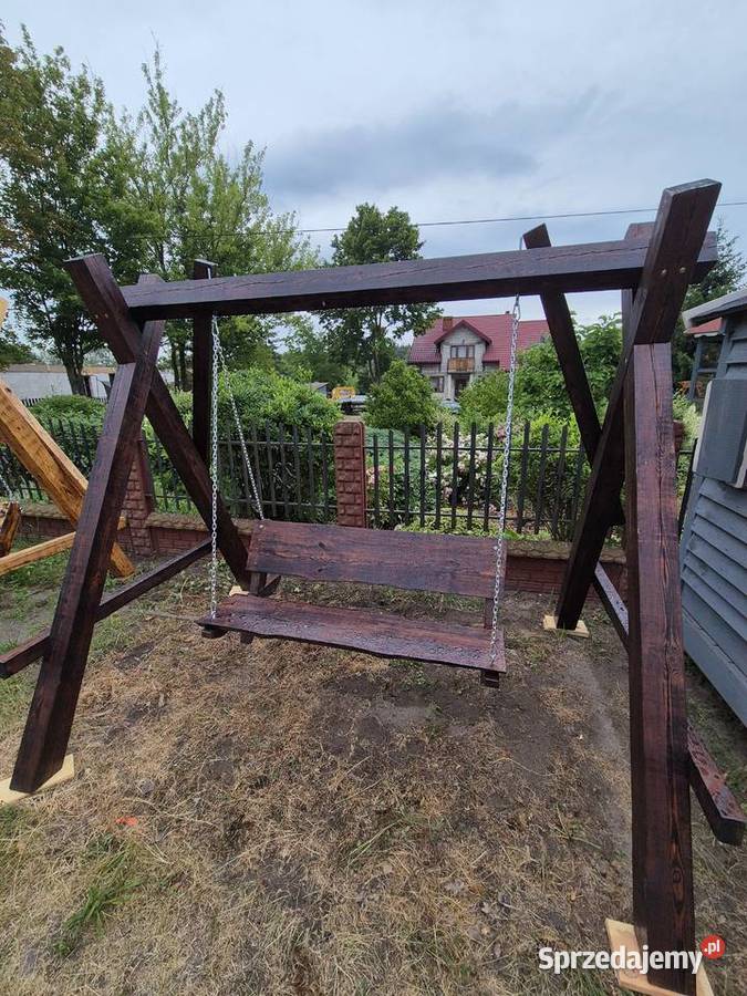 Huśtawka Opalana Lakierowana OKAZJA ponad 10 lat Gostynin
