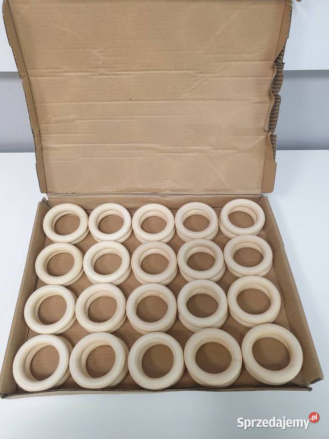 Drewniane pierścienie 40 kółka do makramy Legnica