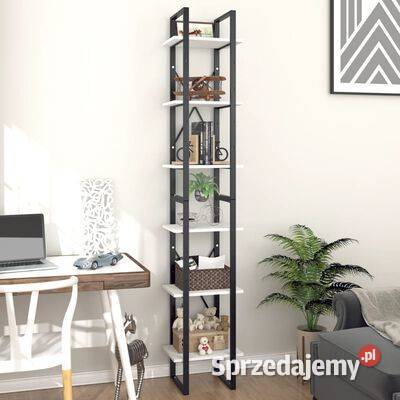 vidaXL Regał na książki biały 40x30x210 materiał Warszawa