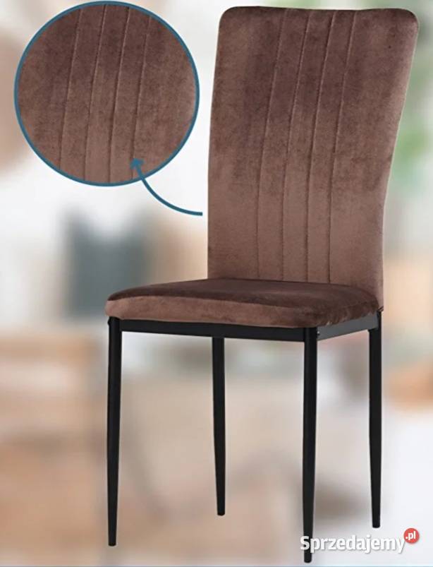 Krzesła NOWE Welurowe Leszno