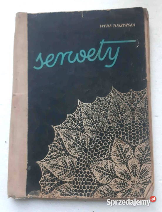 Serwety wykonane na drutach Wera Tuszyńska 1960 Łódź