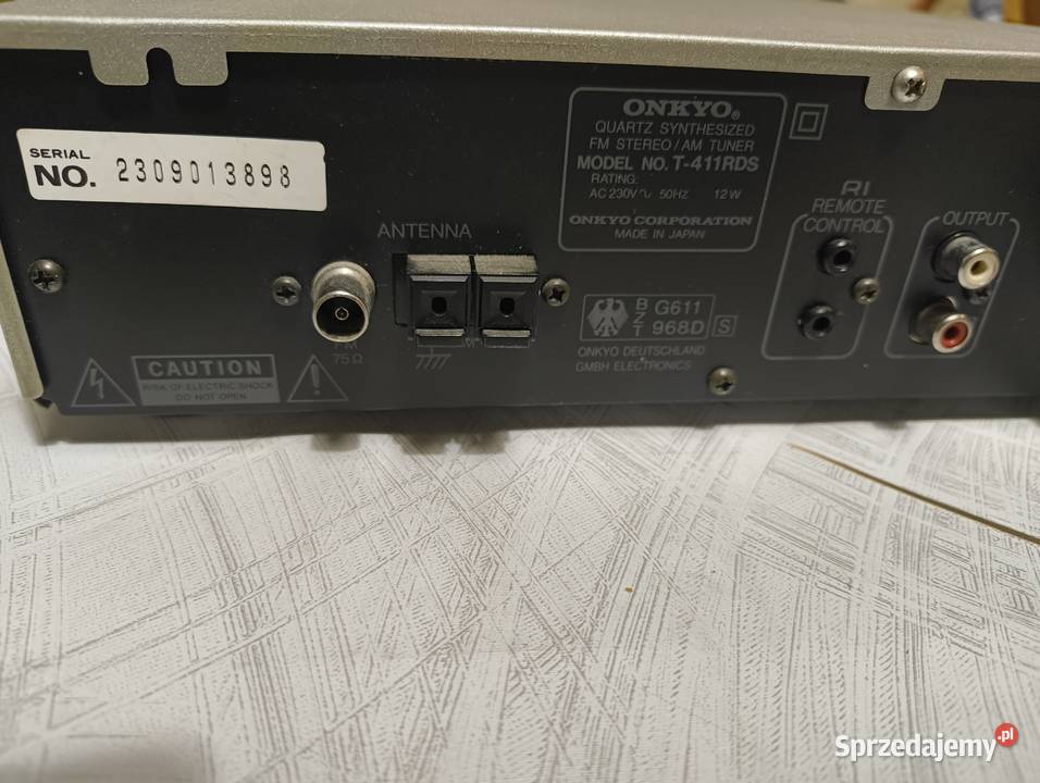 Tuner FM RDS Onkyo T411RDS JAPAN świętokrzyskie