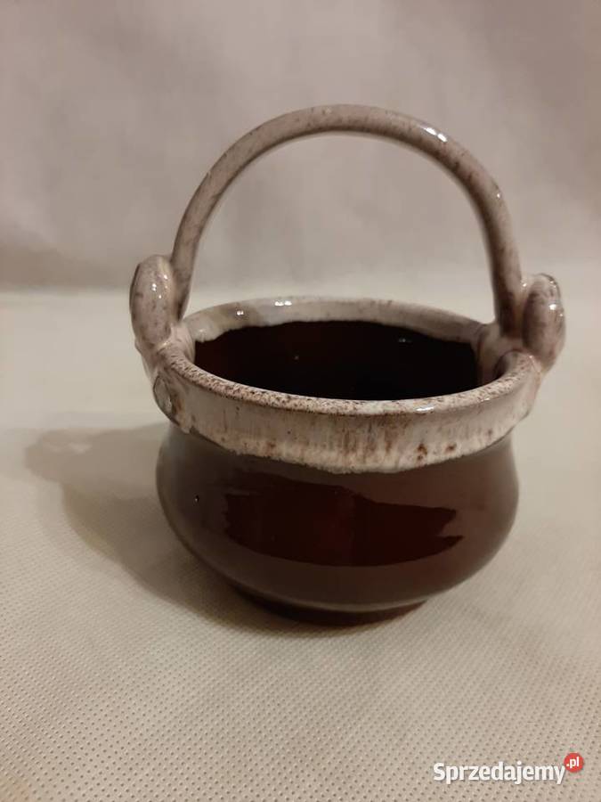 Śliczny ceramiczny koszyczek na cukierki kujawsko-pomorskie Inowrocław