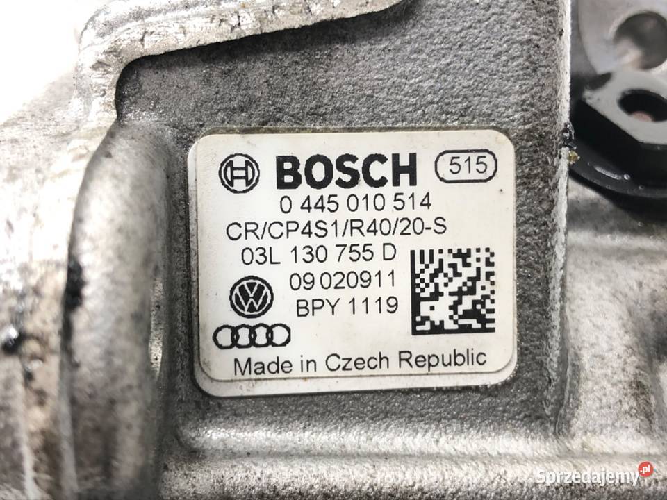 POMPA WTRYSKOWA VW GOLF VI 03L130755D 20 170 osobowe Części samochodowe