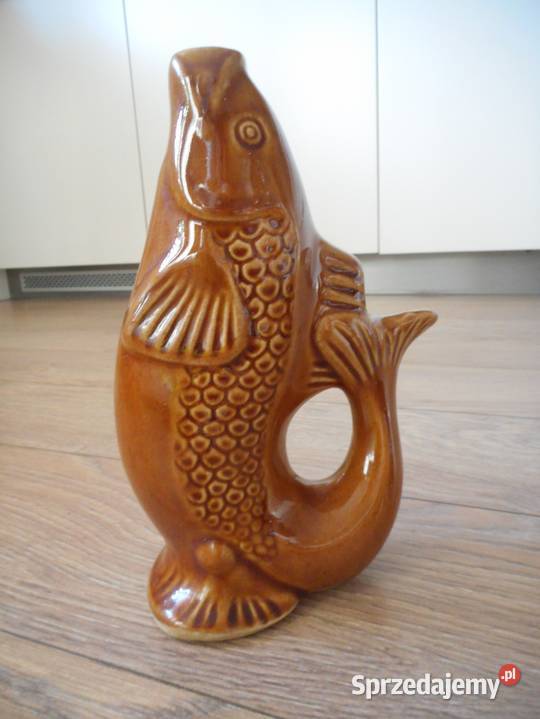 Karafka dzbanek ceramika PRL Ciepielów