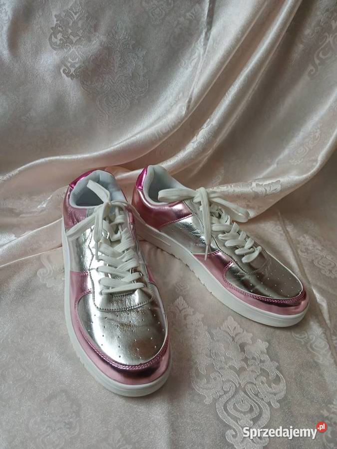 Metaliczne sneakersy bonprix 42 buty sportowe Obuwie sportowe mazowieckie Sochaczew sprzedam
