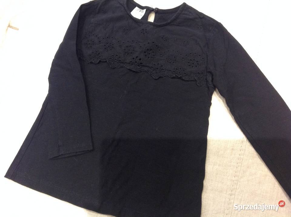 ZARA Czarna Bluzeczka z haftem na 122 lubuskie Nowa Sól