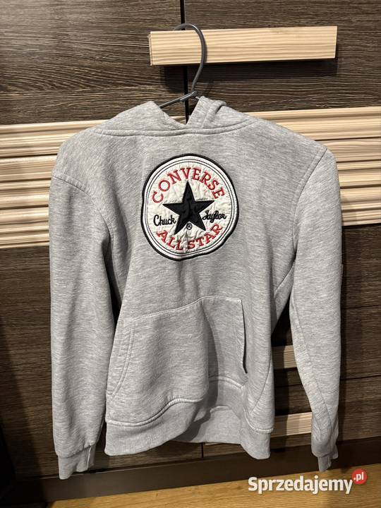 Bluza z Kapturem Converse Szara Meska Unisex Rozmiar S sprzedam