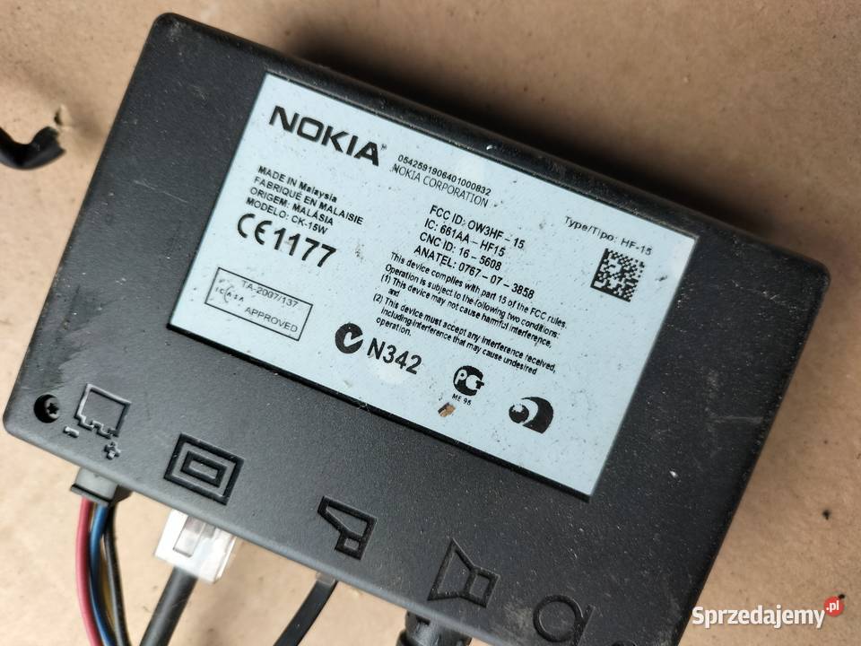 NOKIA CK15W STEROWNIK MODUŁ KOMPUTER ZESTAW osobowe Kamień-Kolonia